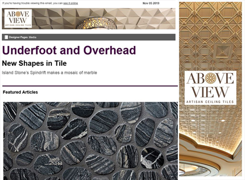 Architectural Finishes Newsletter, Digital Ad, November 5, 2019
